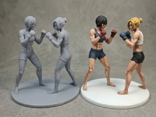 Mikasa and Annie fighting