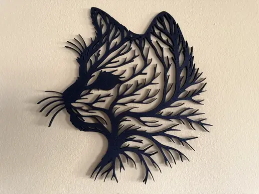 Katzenkopfbild für die Wand