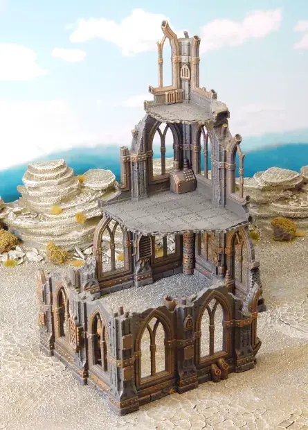 Gothic scifi ruin