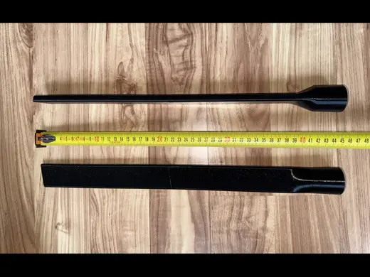 Flat ~10mm!, long 46cm vacuum nozzle for 35mm hose