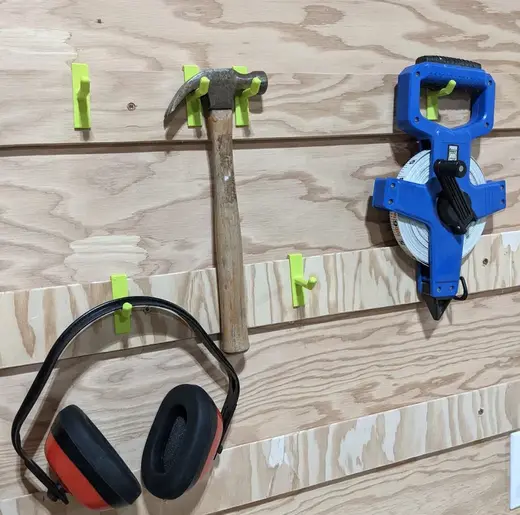 French Cleat Workshop Peg Hanger