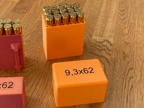Ammunitionsförvaring 9,3x62 ammunitionslåda/ bälte