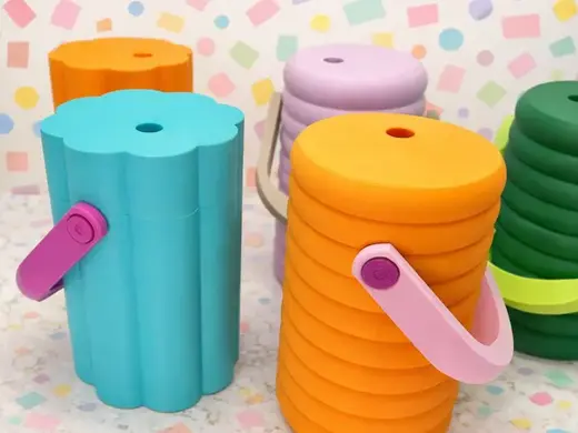 Modern Funky Can Coozie