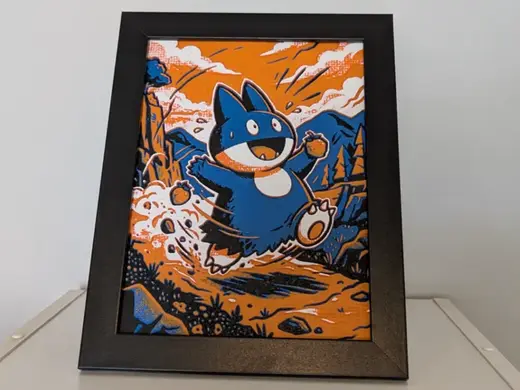Munchlax Pokemon 6x8 Hueforge