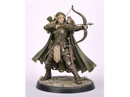 Female Elf Ranger Miniature