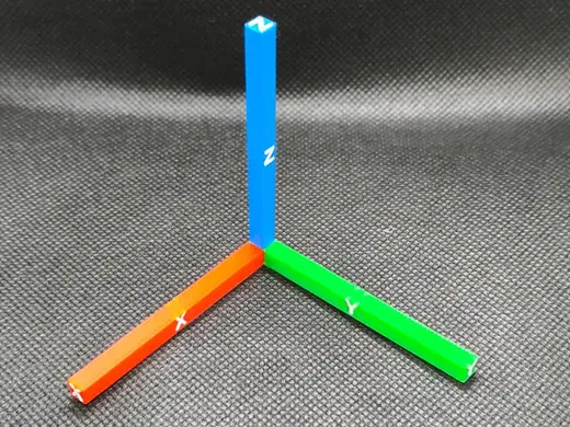 X-Y-Z axes for math, space , etc