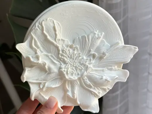 Peony Buds Wall Panels set of 3, D15cm, scalable