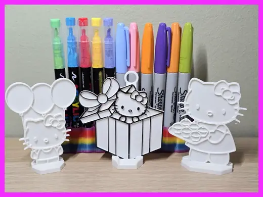 Hello Kitty DIY Coloring Birthday Pack No Ams