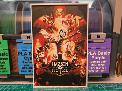 Hazbin Hotel Poster - Hueforge Art