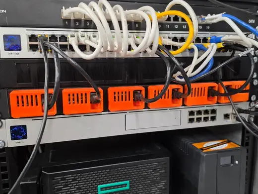 rack 1U 19 inch raspberry pi 4 and 5 with poe hat