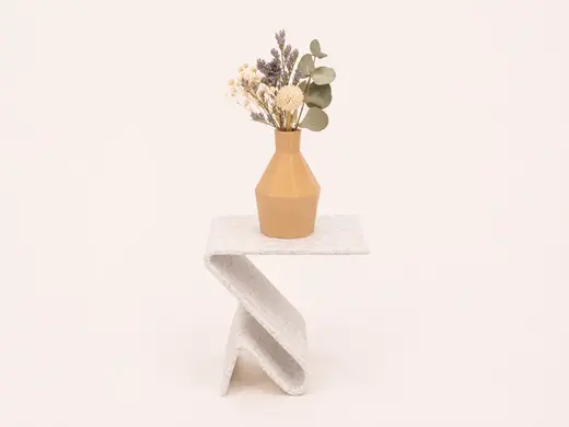 Modern minimalist side table for a dollhouse. 1:12