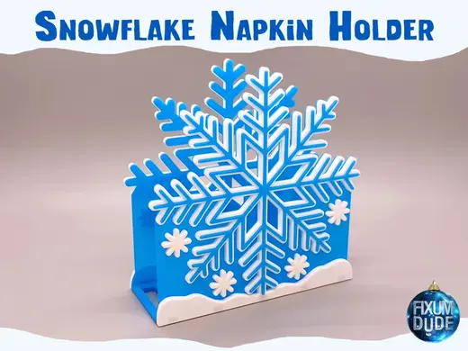 Snap Together Snowflake Napkin Holder