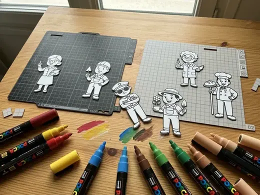 coloriage métiers série 4