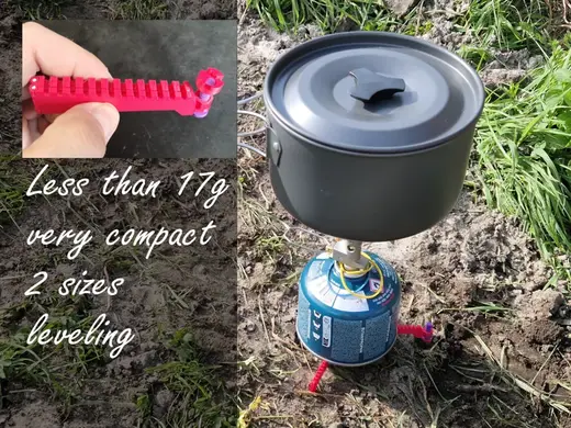 lightweight, folding and leveling gas stove stand