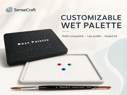 Customizable Wet Palette – SnapLock Lid & TPU Seal