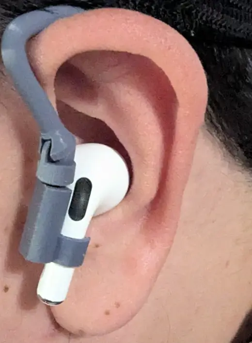 Articulating Earbud Hook Print In Place