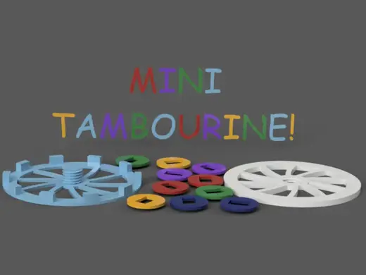 Mini Tambourines! -fast print- easy peasy!