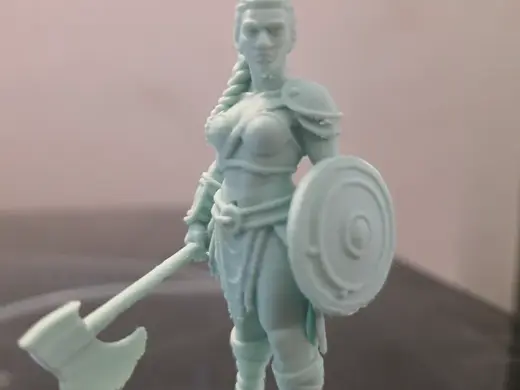 Amazon Warrior with Axe and Shield
