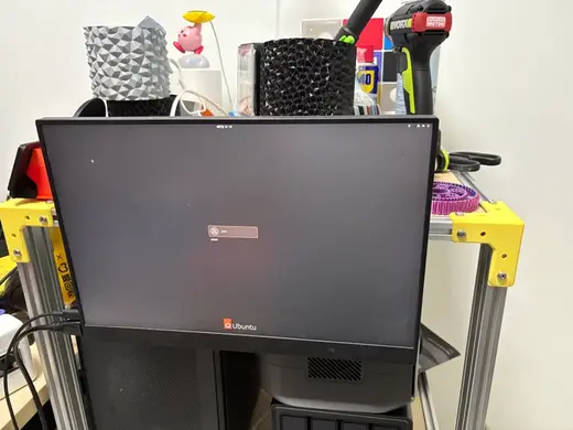 简易铝型材显示器vesa挂架