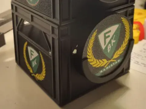 Färjestad logo for beer crate