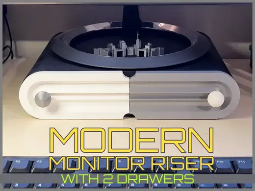 Modern monitor riser
