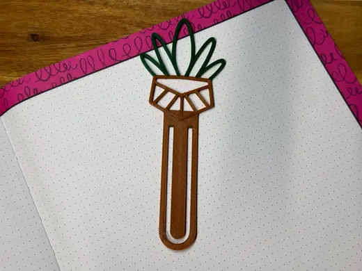 Potted Plant Bookmark