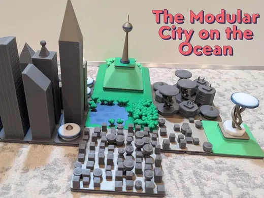 Modular City on the Ocean - Fully Customizable