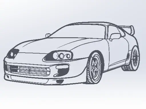 MK4 Supra silhouette