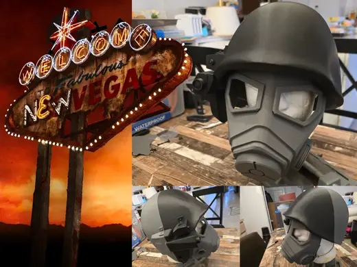 Fallout New Vegas NCR Mask and Helmet