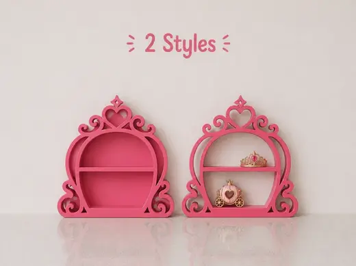 Princess Carriage Shelf Display | Fairy Tale Decor