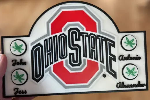Ohio State Family Sign