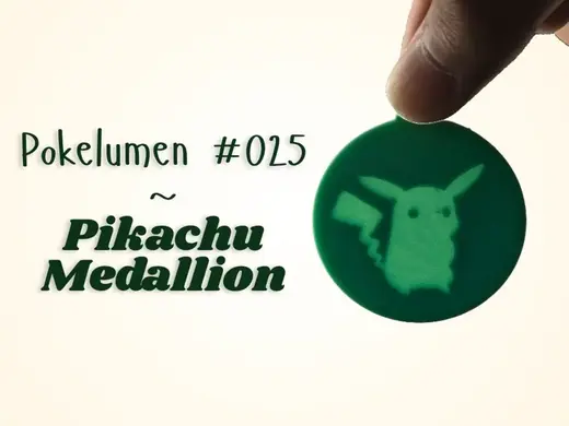 Pokelumen #025 ~ Pikachu Medallion