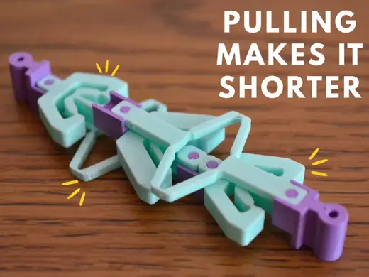Pull-to-Shrink Snap Mechanism