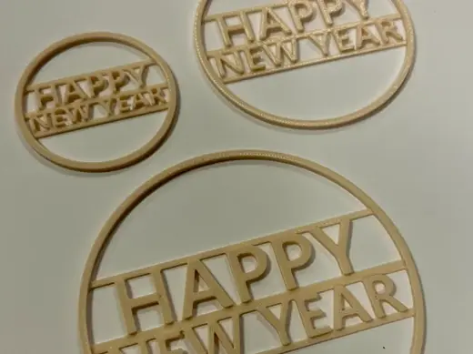 HNY - 1,8mm infill plate - Christmas ornament