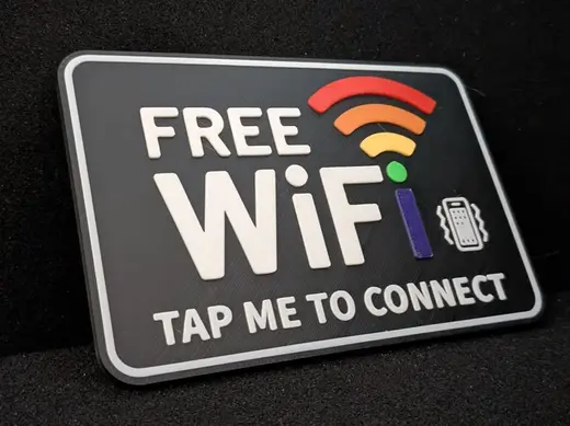 Pride NFC WiFi Sign