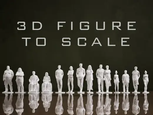 3D figures of people to scale
