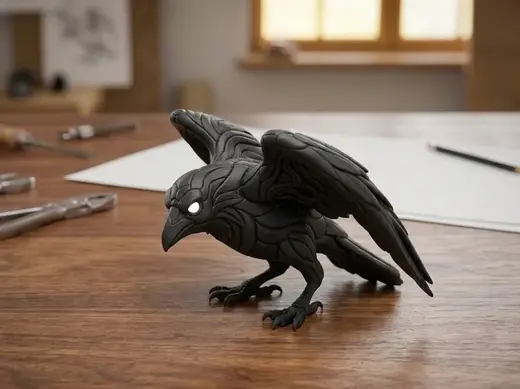 Dark Crow – Open Wings Display Model