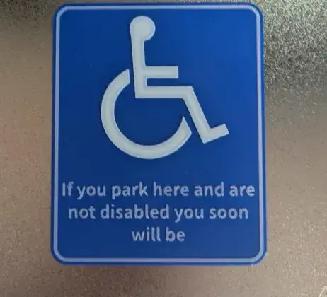 Disabled sign