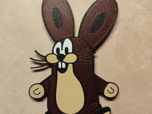 Hare from Fairy Tale Mole Magnet Zajíc z Krtečka