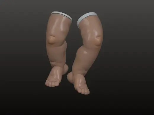 Baby Doll Legs - Large Replacement Toy Part