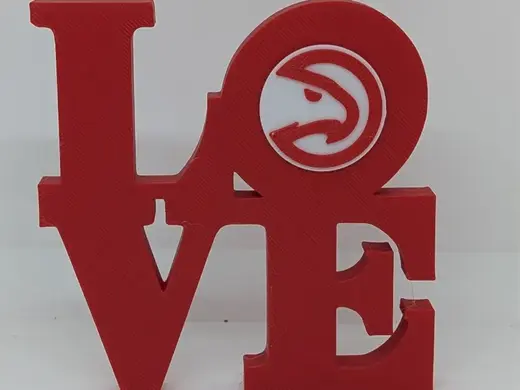 Atlanta Hawks Love Park Sign for Mancave