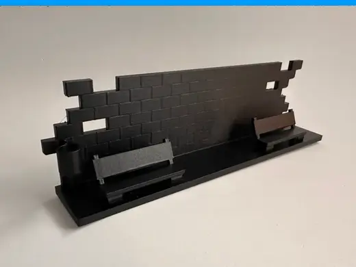 Diorama Muro de ladrillos4 para GRAFFITI - STL 3MF