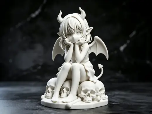 沉思的小恶魔