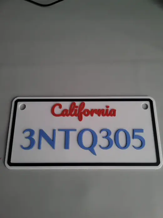 The Fast and the Furious Supra License Plate
