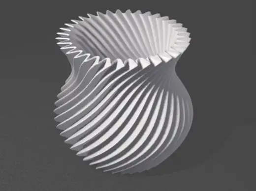 Simple Twist Vase - Print to any size