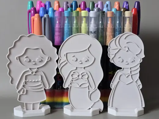 Cute Girl Coloring Craft Princess Mermaid Set