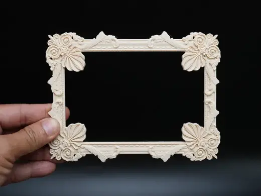Vintage Floral Picture Frame Elegant Leaf Ornament