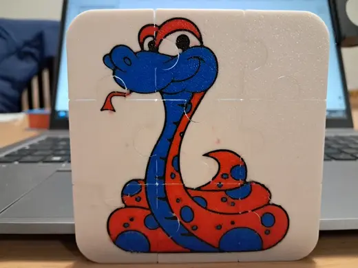 PUZZLE PER BAMBINI CON SERPENTE SIMPATICO CINESE