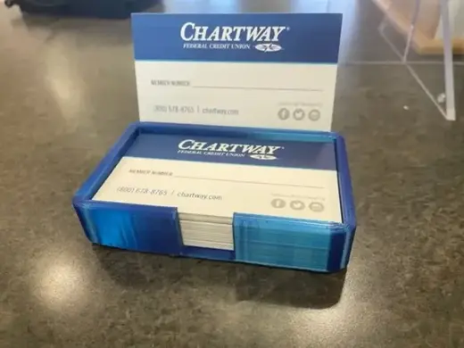 Simple Business Card Holder With Display Card