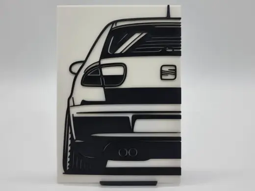 2D Wall Art Seat Leon MK1 Cupra R